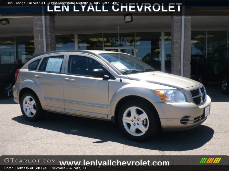 Light Sandstone Metallic / Dark Slate Gray 2009 Dodge Caliber SXT