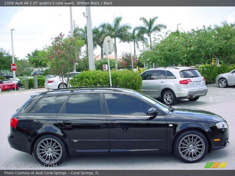 Brilliant Black / Black 2008 Audi A4 2.0T quattro S-Line Avant