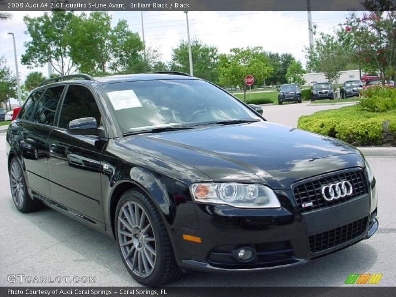 Brilliant Black / Black 2008 Audi A4 2.0T quattro S-Line Avant