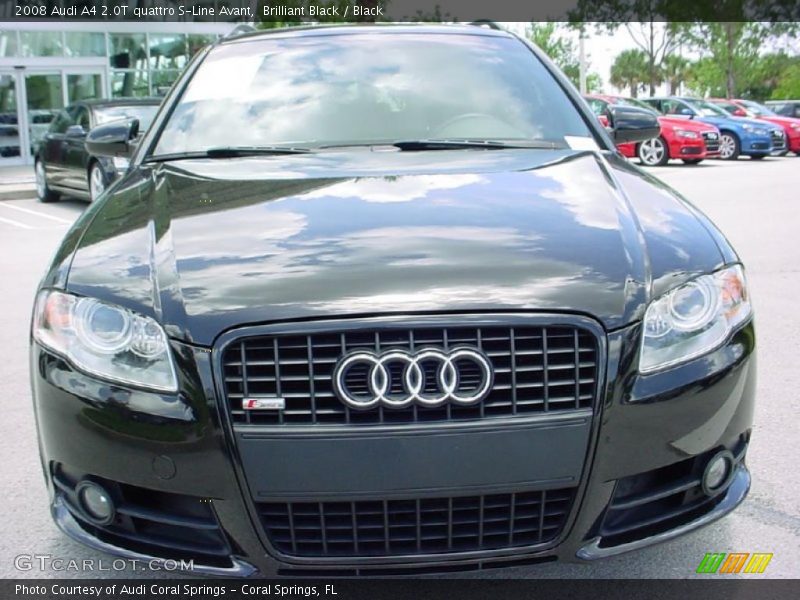 Brilliant Black / Black 2008 Audi A4 2.0T quattro S-Line Avant