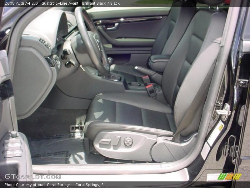 Brilliant Black / Black 2008 Audi A4 2.0T quattro S-Line Avant