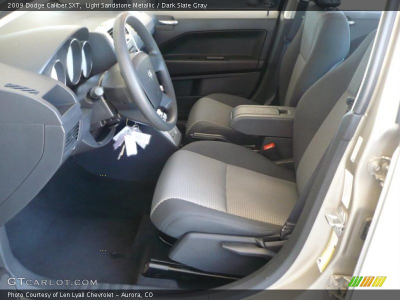 Light Sandstone Metallic / Dark Slate Gray 2009 Dodge Caliber SXT