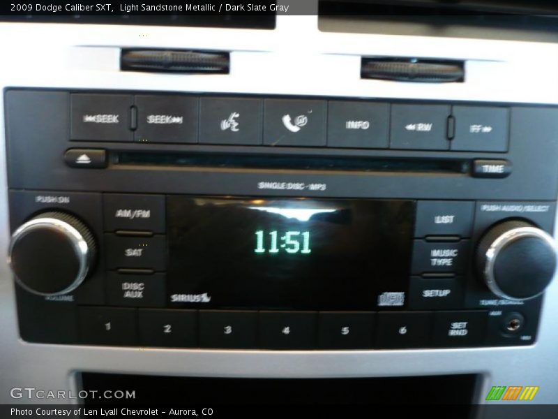 Light Sandstone Metallic / Dark Slate Gray 2009 Dodge Caliber SXT