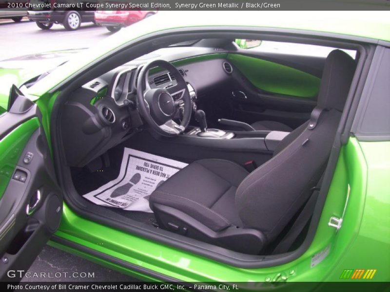 Synergy Green Metallic / Black/Green 2010 Chevrolet Camaro LT Coupe Synergy Special Edition