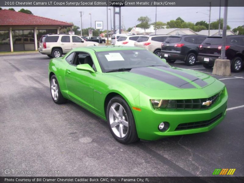 Synergy Green Metallic / Black/Green 2010 Chevrolet Camaro LT Coupe Synergy Special Edition