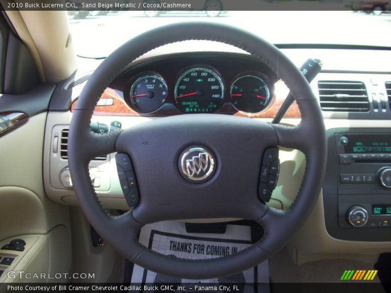 Sand Beige Metallic / Cocoa/Cashmere 2010 Buick Lucerne CXL