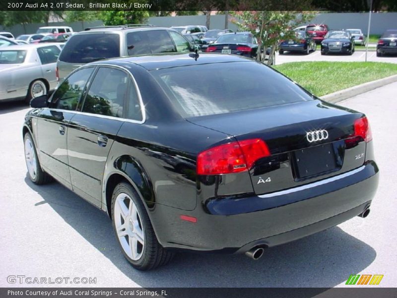 Brilliant Black / Ebony 2007 Audi A4 2.0T Sedan