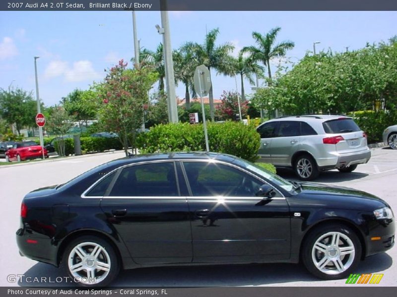 Brilliant Black / Ebony 2007 Audi A4 2.0T Sedan