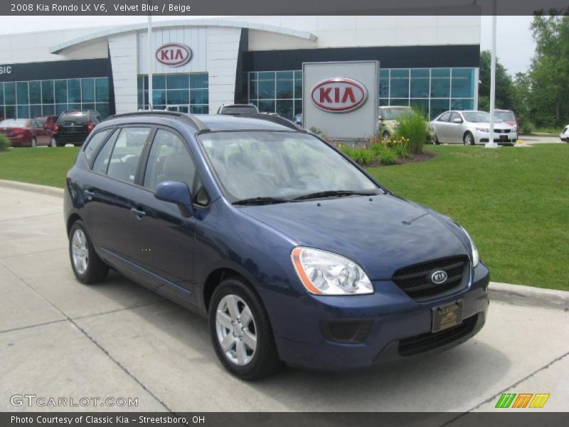 Velvet Blue / Beige 2008 Kia Rondo LX V6