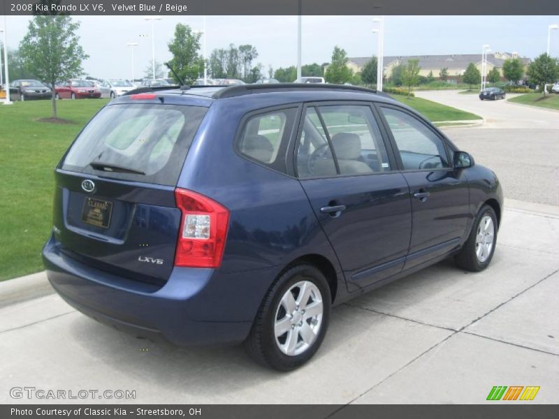 Velvet Blue / Beige 2008 Kia Rondo LX V6