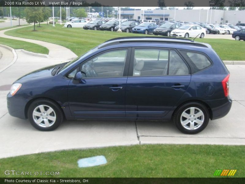 Velvet Blue / Beige 2008 Kia Rondo LX V6