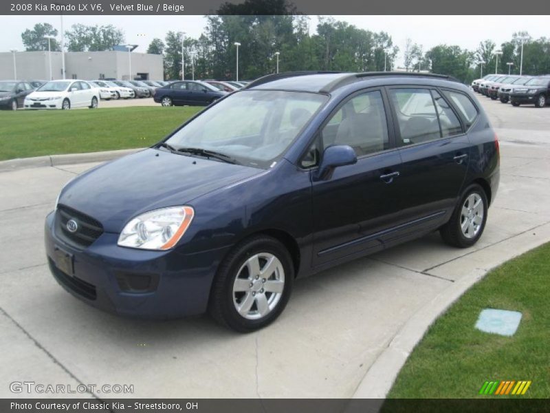 Velvet Blue / Beige 2008 Kia Rondo LX V6