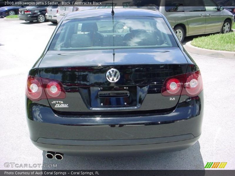 Black / Anthracite Black 2008 Volkswagen Jetta S Sedan