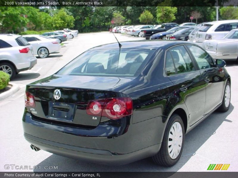 Black / Anthracite Black 2008 Volkswagen Jetta S Sedan