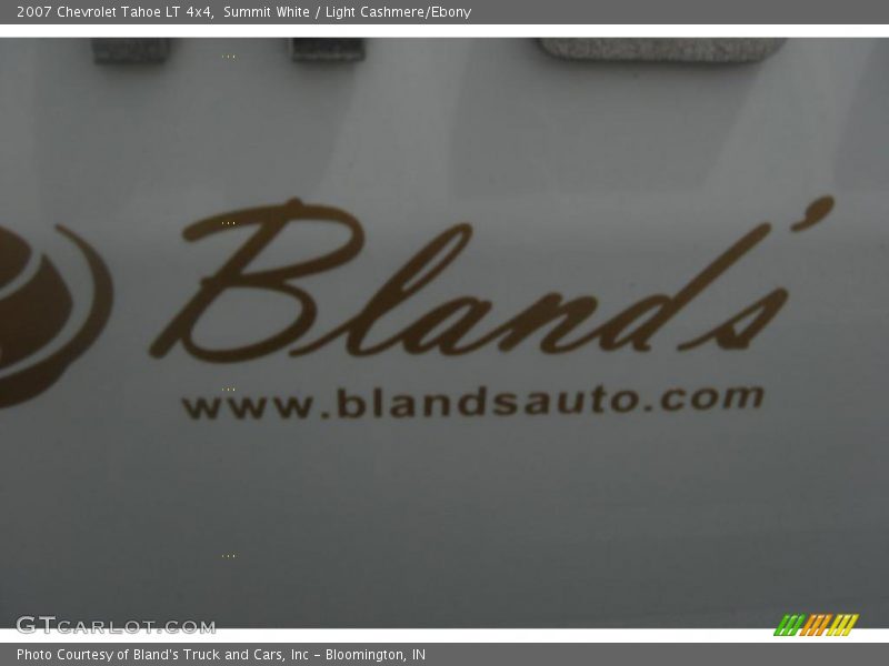 Summit White / Light Cashmere/Ebony 2007 Chevrolet Tahoe LT 4x4