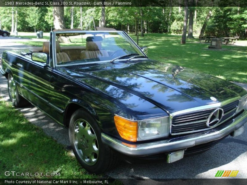 Dark Blue / Palomino 1983 Mercedes-Benz SL Class 380 SL Roadster