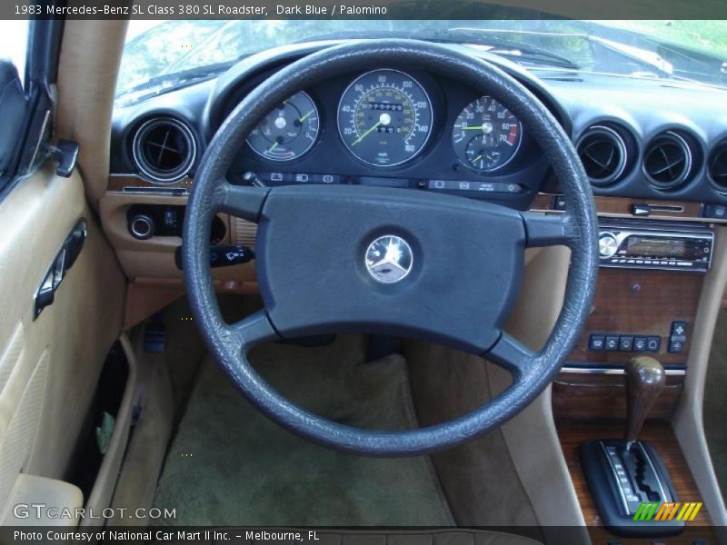 Dark Blue / Palomino 1983 Mercedes-Benz SL Class 380 SL Roadster