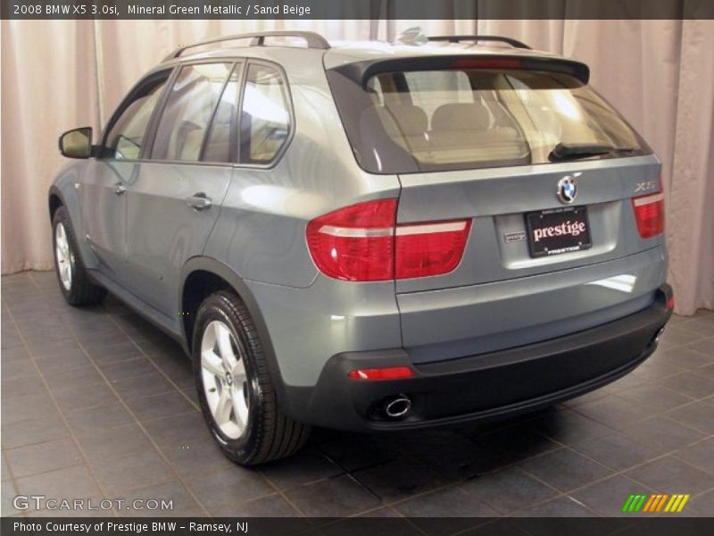 Mineral Green Metallic / Sand Beige 2008 BMW X5 3.0si