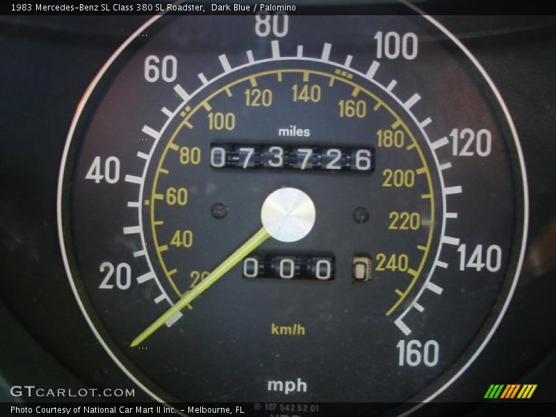 Dark Blue / Palomino 1983 Mercedes-Benz SL Class 380 SL Roadster