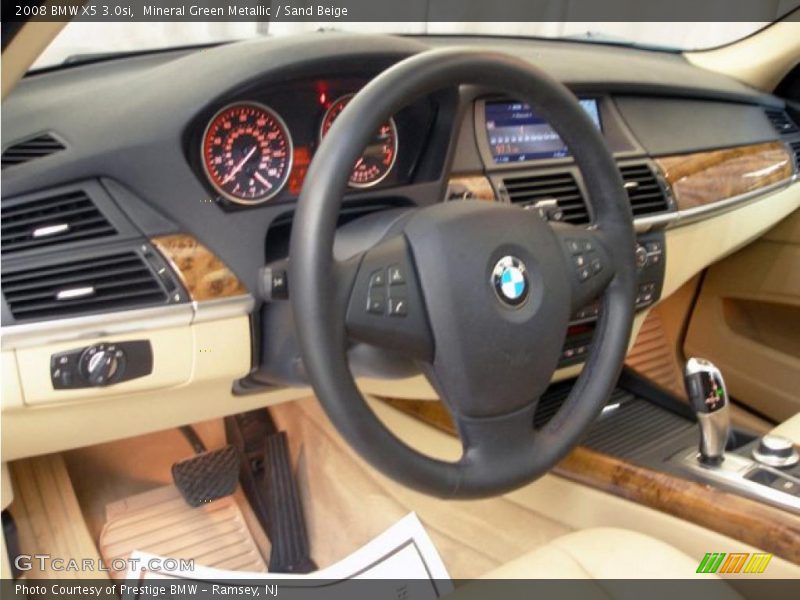 Mineral Green Metallic / Sand Beige 2008 BMW X5 3.0si