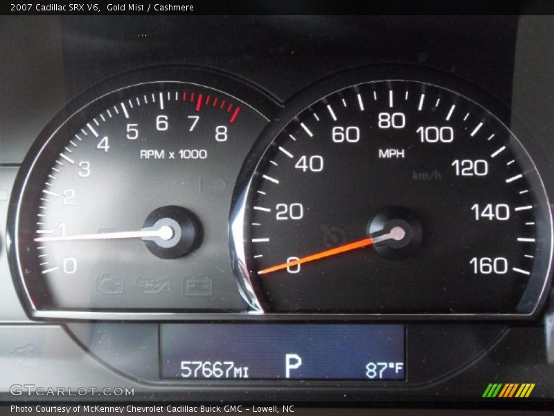 Gold Mist / Cashmere 2007 Cadillac SRX V6
