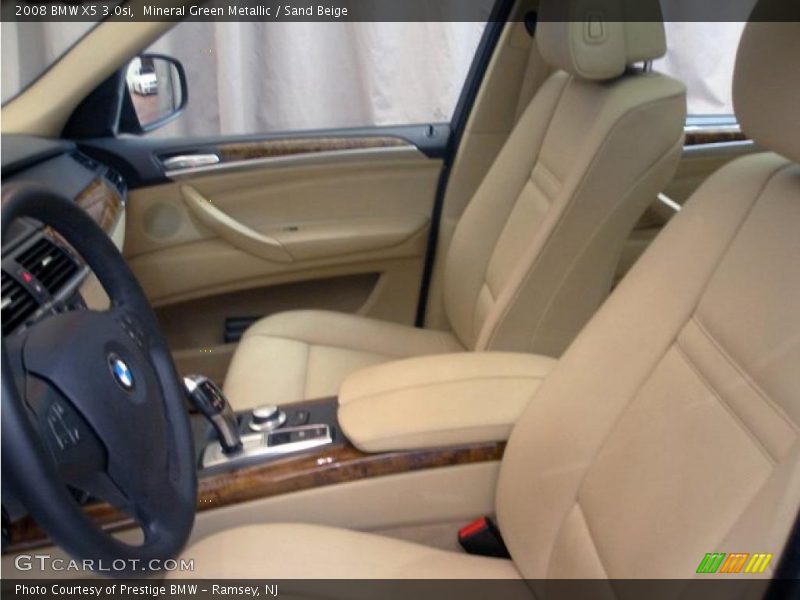 Mineral Green Metallic / Sand Beige 2008 BMW X5 3.0si