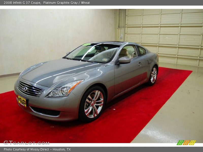 Platinum Graphite Gray / Wheat 2008 Infiniti G 37 Coupe