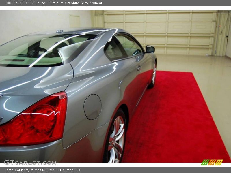 Platinum Graphite Gray / Wheat 2008 Infiniti G 37 Coupe