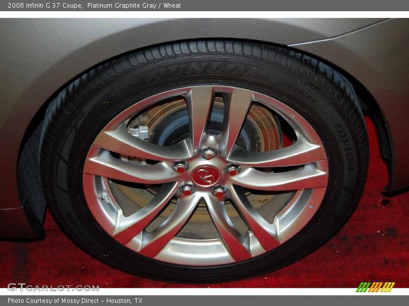Platinum Graphite Gray / Wheat 2008 Infiniti G 37 Coupe
