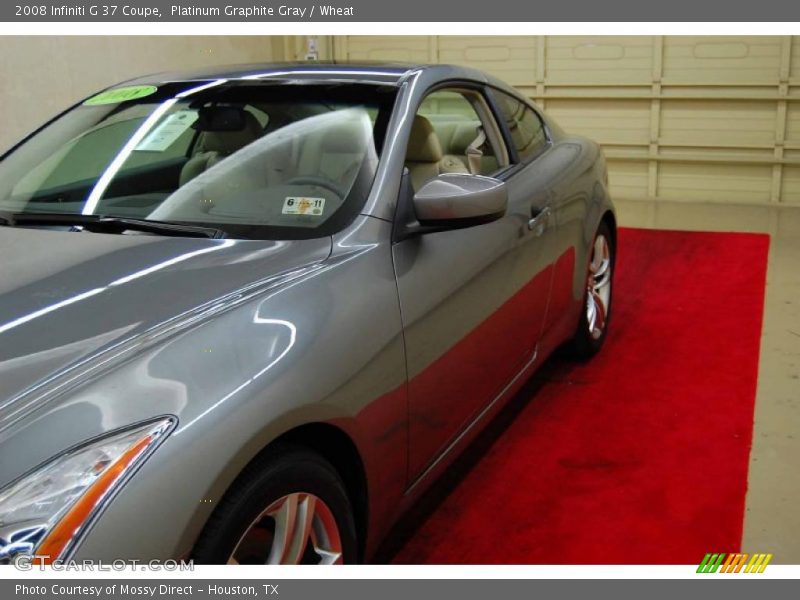Platinum Graphite Gray / Wheat 2008 Infiniti G 37 Coupe