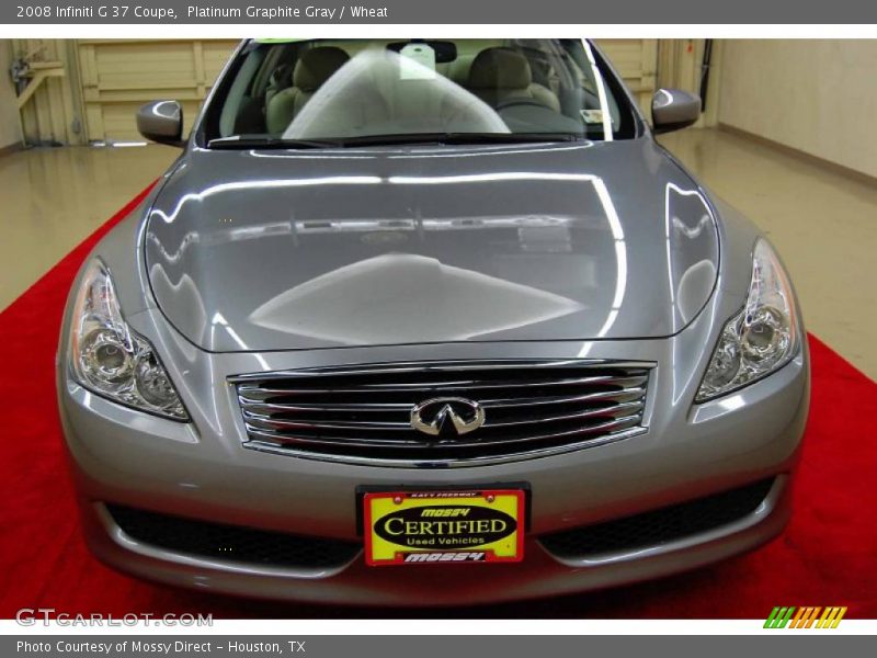 Platinum Graphite Gray / Wheat 2008 Infiniti G 37 Coupe
