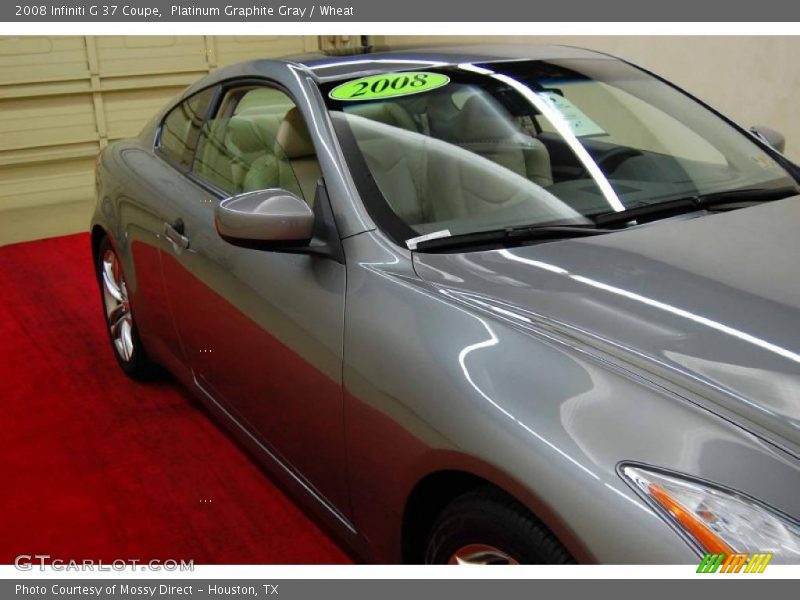 Platinum Graphite Gray / Wheat 2008 Infiniti G 37 Coupe