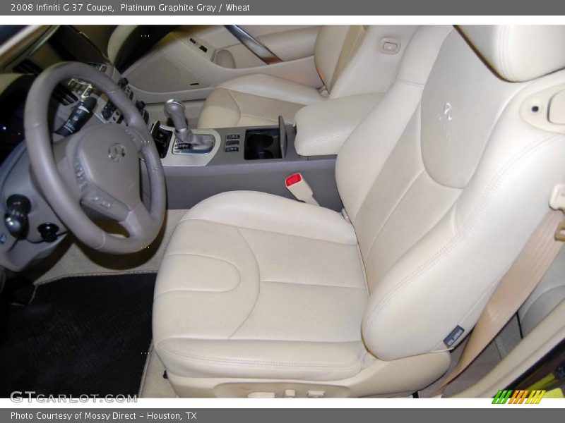 Platinum Graphite Gray / Wheat 2008 Infiniti G 37 Coupe