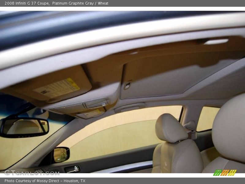 Platinum Graphite Gray / Wheat 2008 Infiniti G 37 Coupe