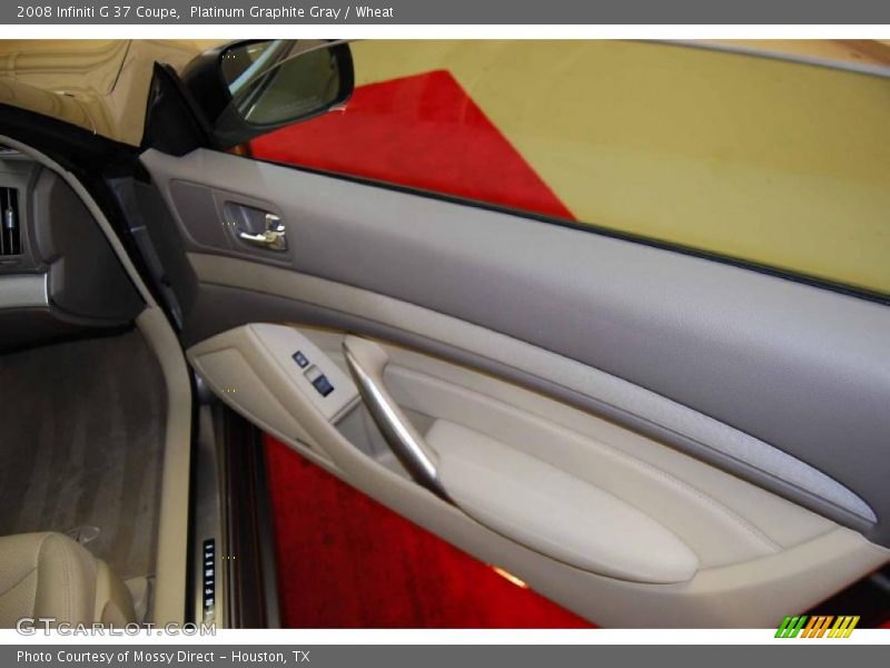 Platinum Graphite Gray / Wheat 2008 Infiniti G 37 Coupe