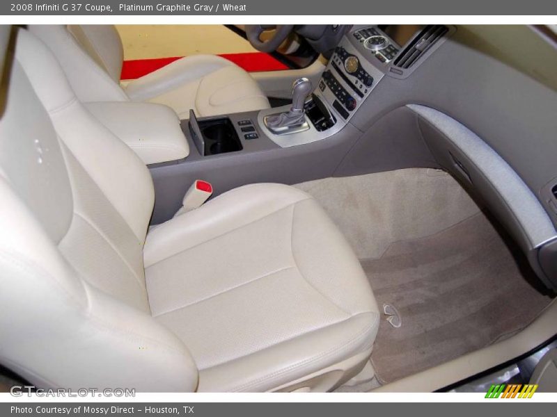 Platinum Graphite Gray / Wheat 2008 Infiniti G 37 Coupe