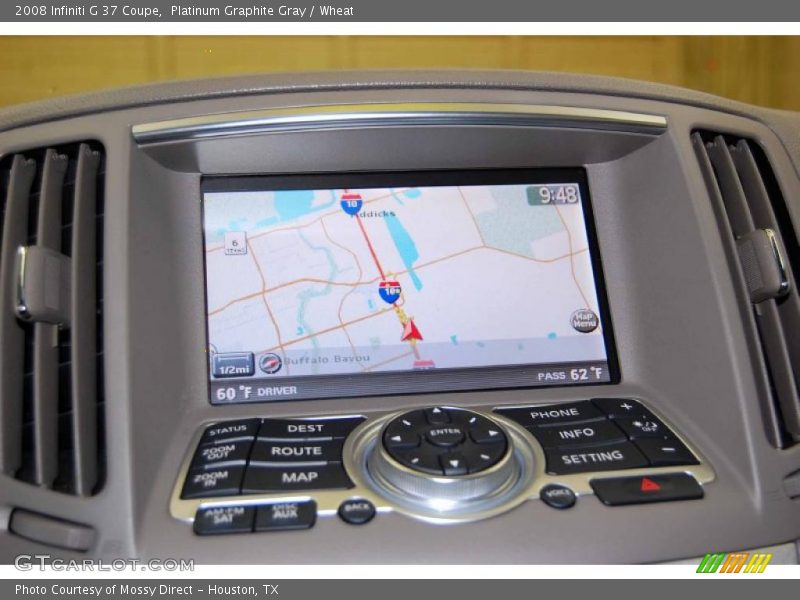 Platinum Graphite Gray / Wheat 2008 Infiniti G 37 Coupe