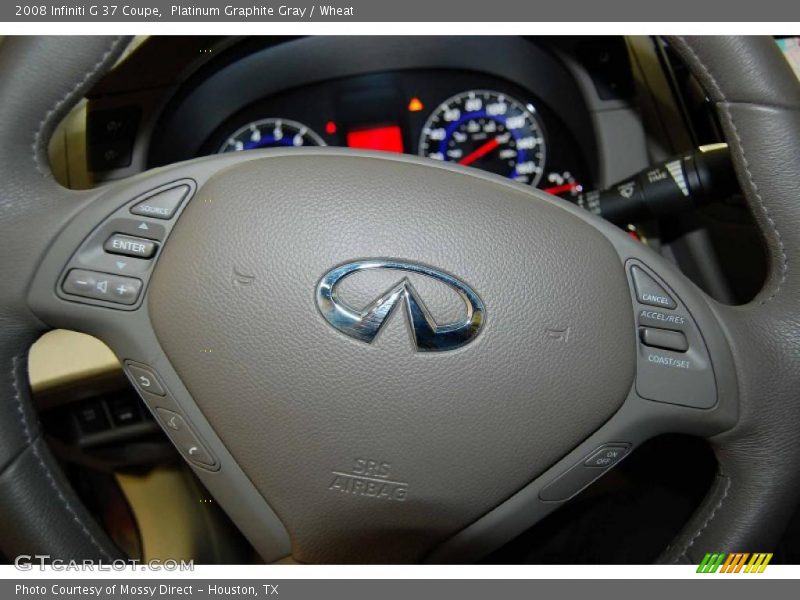 Platinum Graphite Gray / Wheat 2008 Infiniti G 37 Coupe