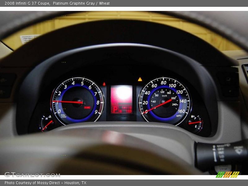 Platinum Graphite Gray / Wheat 2008 Infiniti G 37 Coupe
