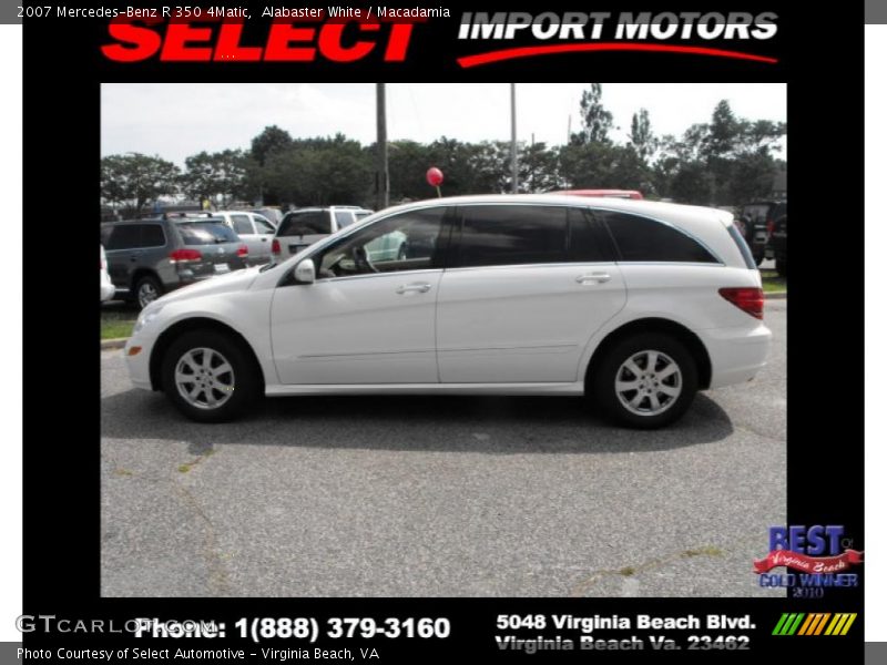 Alabaster White / Macadamia 2007 Mercedes-Benz R 350 4Matic