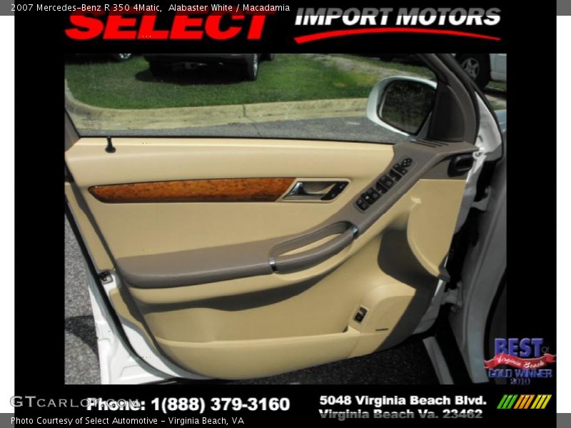 Alabaster White / Macadamia 2007 Mercedes-Benz R 350 4Matic