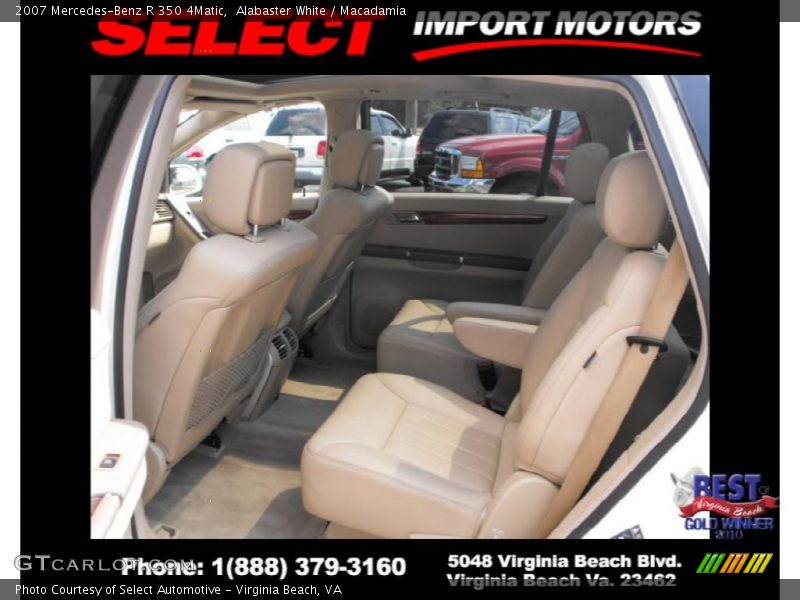 Alabaster White / Macadamia 2007 Mercedes-Benz R 350 4Matic