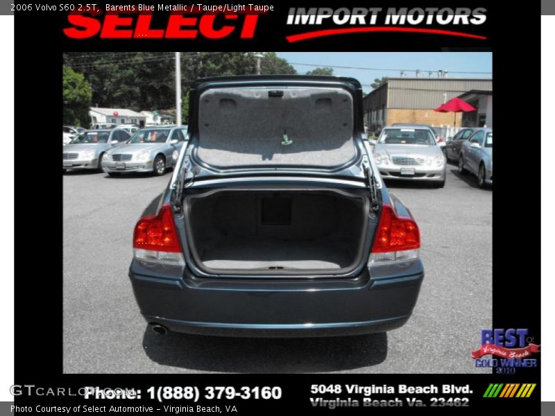 Barents Blue Metallic / Taupe/Light Taupe 2006 Volvo S60 2.5T