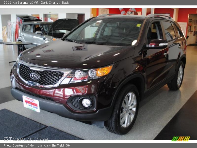 Dark Cherry / Black 2011 Kia Sorento LX V6