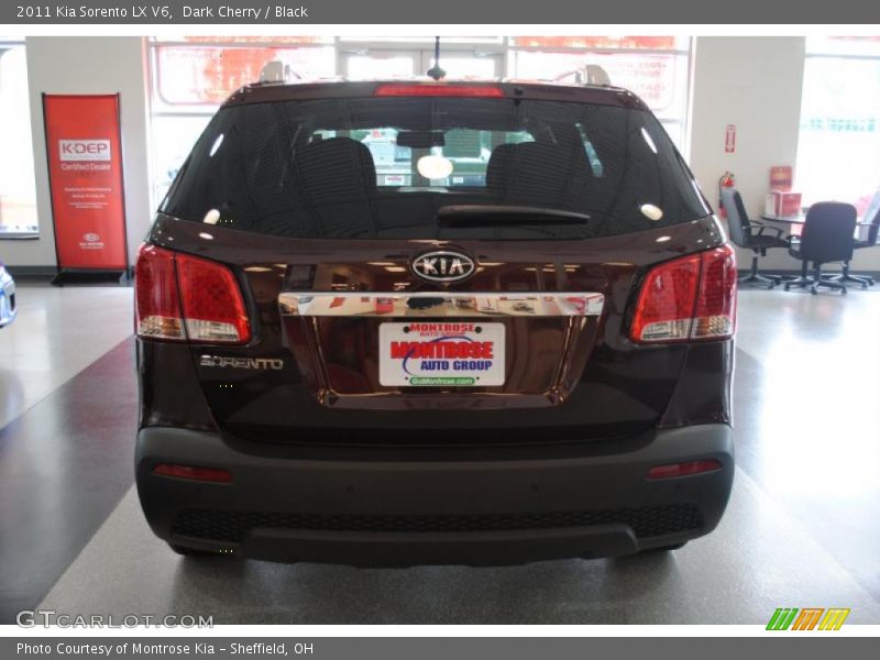 Dark Cherry / Black 2011 Kia Sorento LX V6