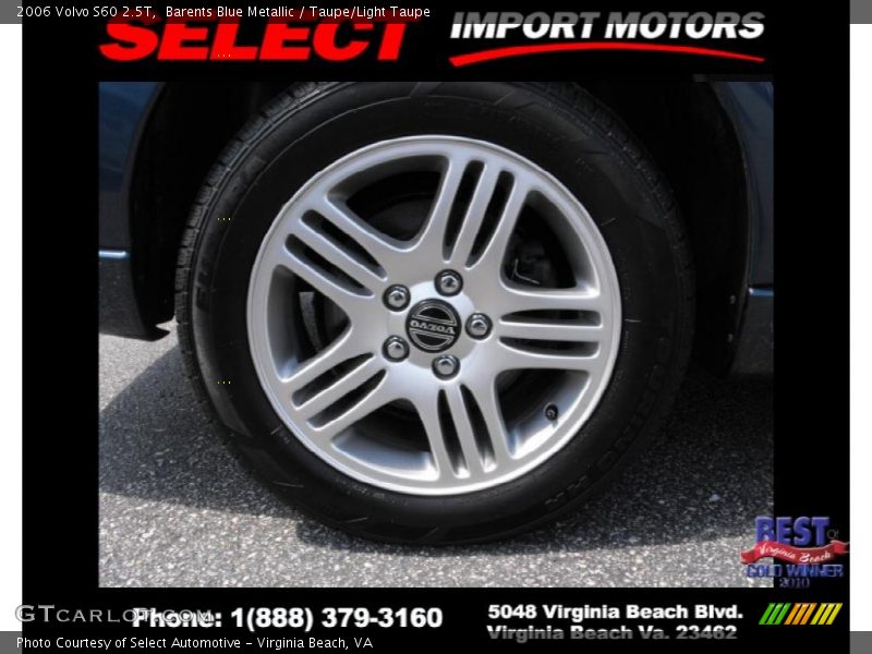 Barents Blue Metallic / Taupe/Light Taupe 2006 Volvo S60 2.5T