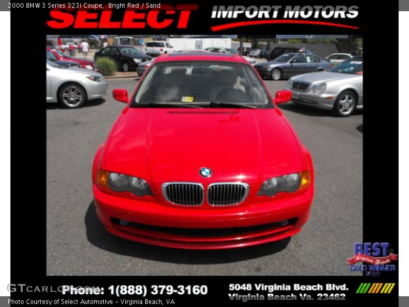 Bright Red / Sand 2000 BMW 3 Series 323i Coupe