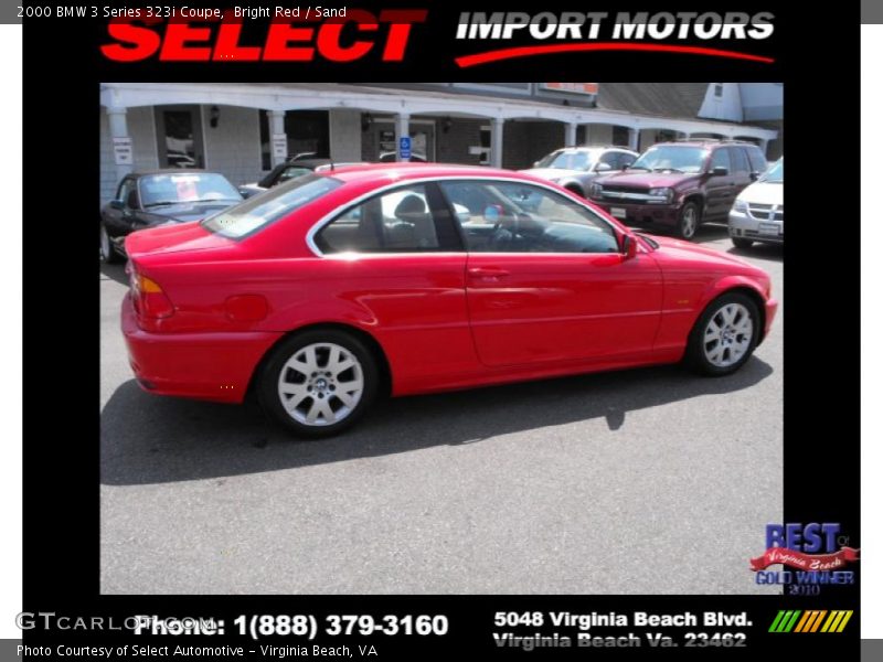 Bright Red / Sand 2000 BMW 3 Series 323i Coupe