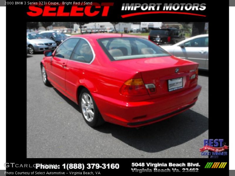 Bright Red / Sand 2000 BMW 3 Series 323i Coupe