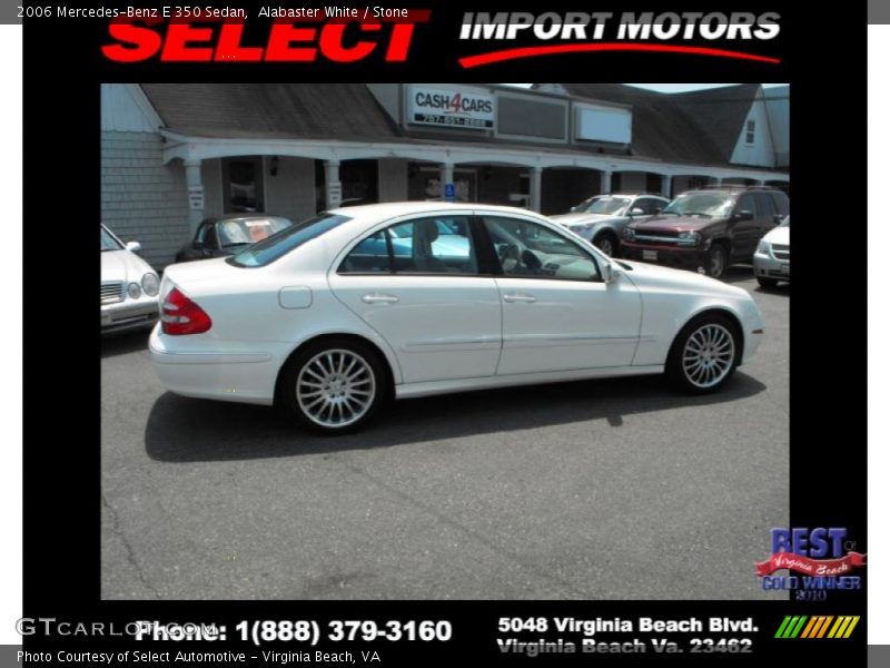 Alabaster White / Stone 2006 Mercedes-Benz E 350 Sedan